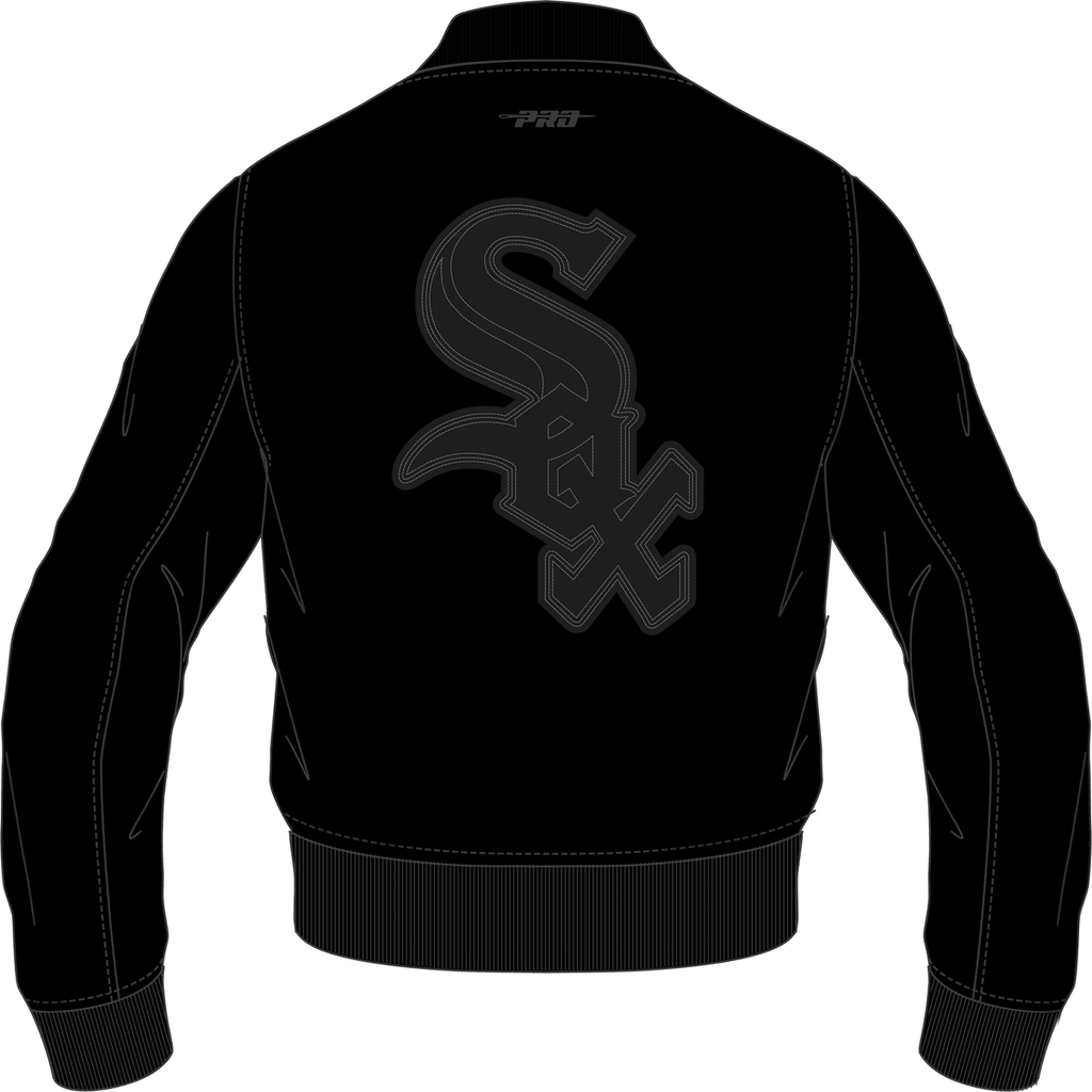 Men's Chicago White Sox Washed Leather Varsity Jacket