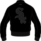 Men's Chicago White Sox Washed Leather Varsity Jacket