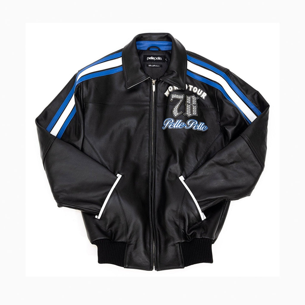 Blouson en cuir moelleux Men's World Tour