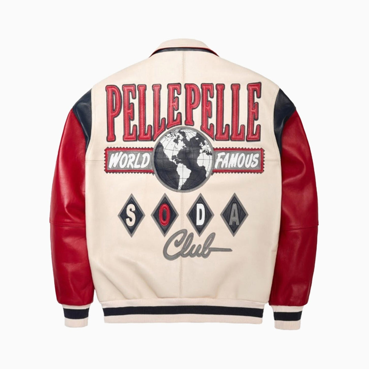 Men's World Famous Soda Club Plush Leather Jacket