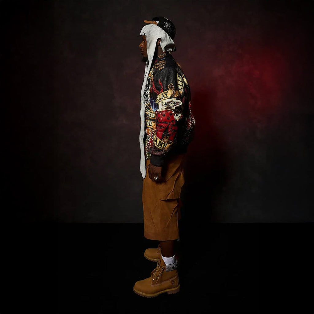 Chaqueta de cuero "High Rollers" para hombre