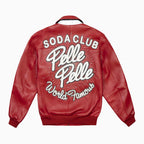 Blouson en cuir pour homme World Famous Soda Club