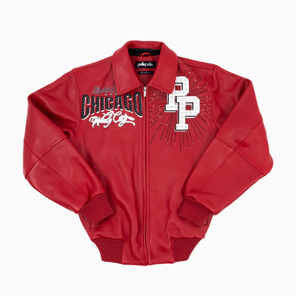 Blouson en Cuir Pelle-Pelle X TB Windy City pour Homme