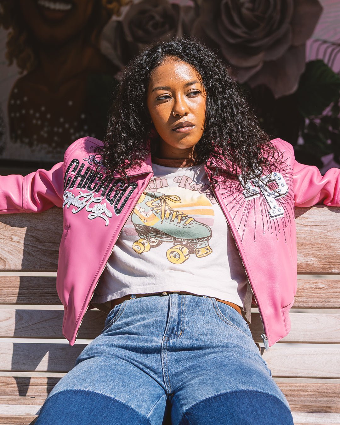Veste en cuir Pelle-Pelle X TB Windy City pour femme