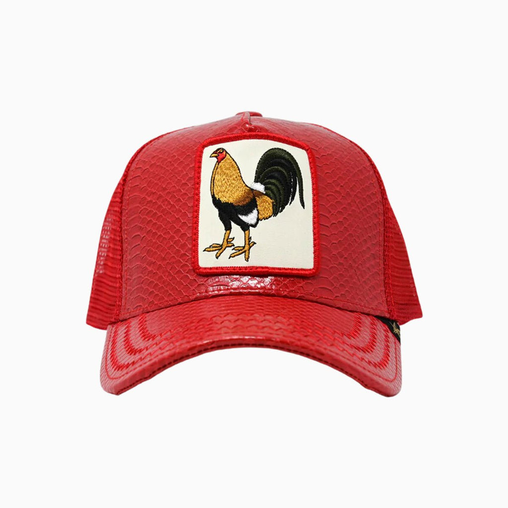 La gorra de camionero de cuero Rooster