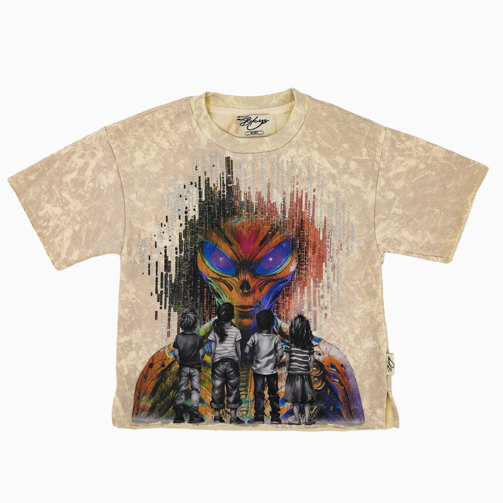 Camiseta corta de niño de La Batalla contra el Alienígena