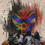 Camiseta corta de niño de La Batalla contra el Alienígena