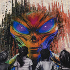 Camiseta corta de niño de La Batalla contra el Alienígena