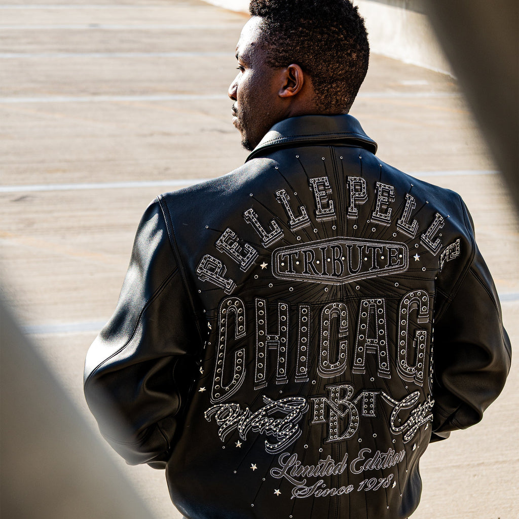 Blouson en Cuir Pelle-Pelle X TB Windy City pour Homme