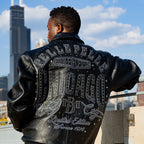 Blouson en Cuir Pelle-Pelle X TB Windy City pour Homme