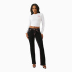 Jean bootcut Becca taille mi-haute super T pour femme