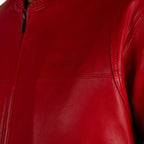 Men's Basic Blouson Leather Jacket