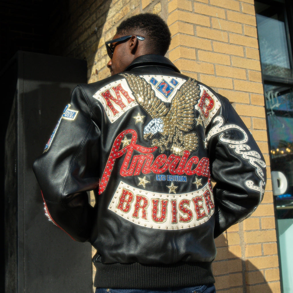 Blouson en cuir souple pour homme American Bruiser