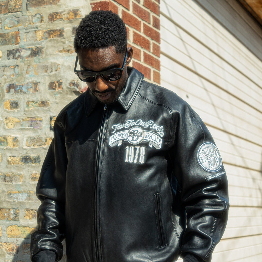 Blouson en cuir True To Our Roots pour homme