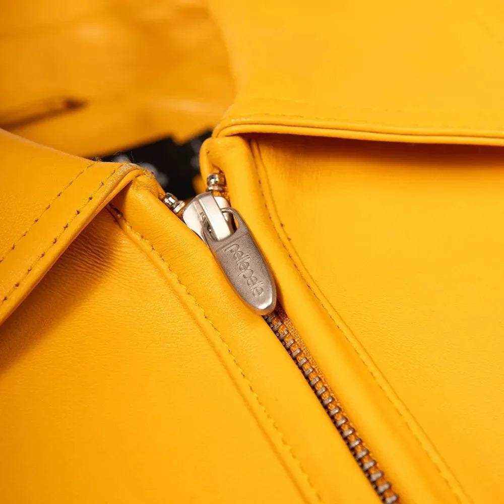 Blouson en cuir Pelle World Famous pour homme