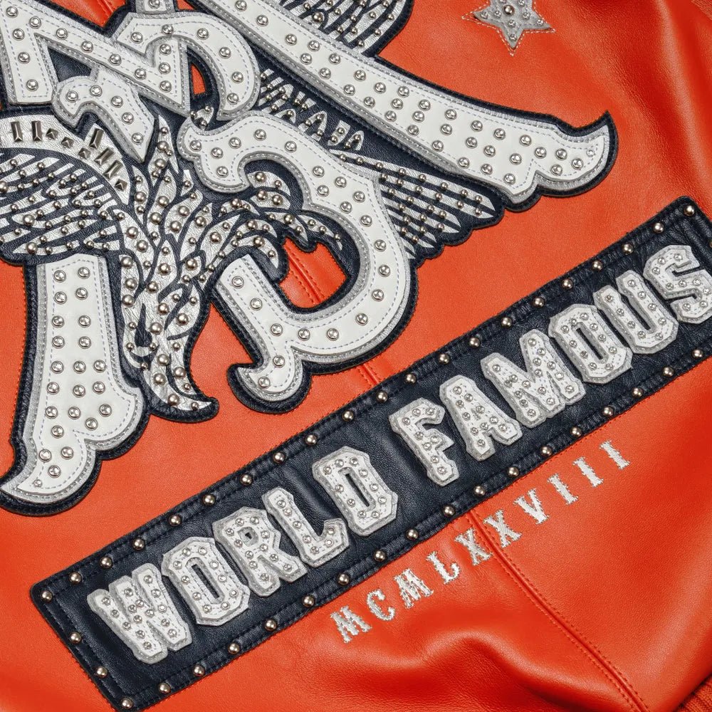 Blouson en cuir Pelle World Famous pour homme