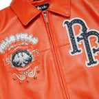 Blouson en cuir Pelle World Famous pour homme
