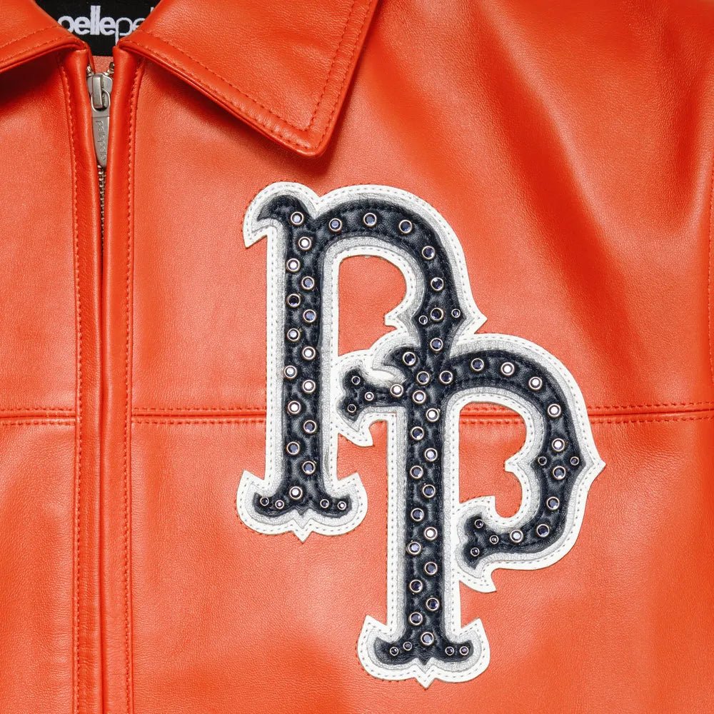 Blouson en cuir Pelle World Famous pour homme
