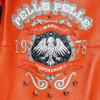 Blouson en cuir Pelle World Famous pour homme