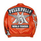 Blouson en cuir Pelle World Famous pour homme