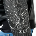 Veste courte en cuir pour femme 47ème anniversaire
