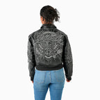 Veste courte en cuir pour femme 47ème anniversaire