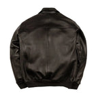 Blouson homme en cuir grainé et côtelé