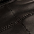 Blouson homme en cuir grainé et côtelé