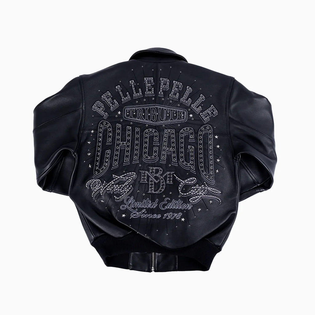 Blouson en Cuir Pelle-Pelle X TB Windy City pour Homme