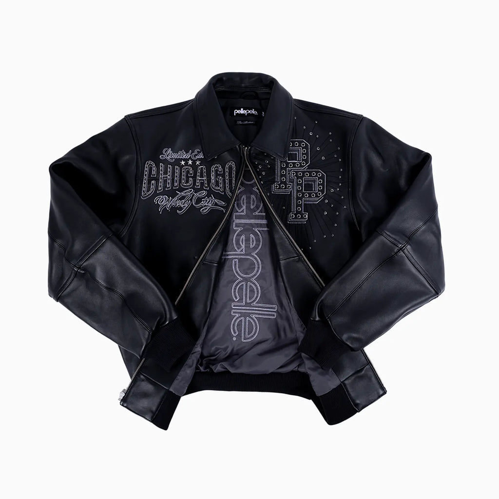 Blouson en Cuir Pelle-Pelle X TB Windy City pour Homme