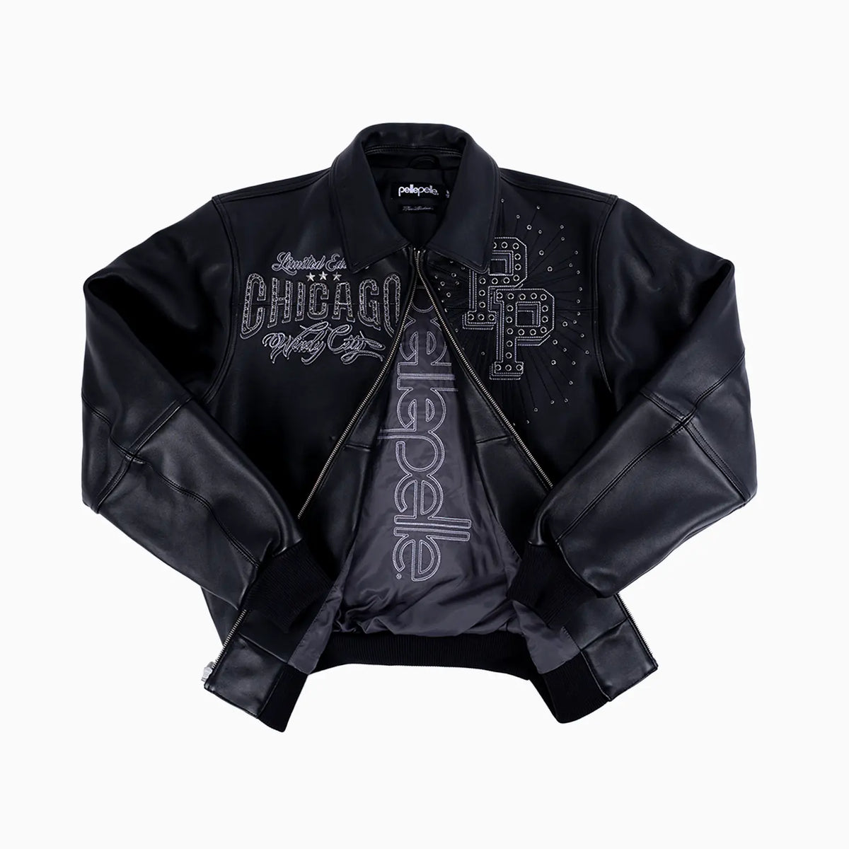 Blouson en Cuir Pelle-Pelle X TB Windy City pour Homme