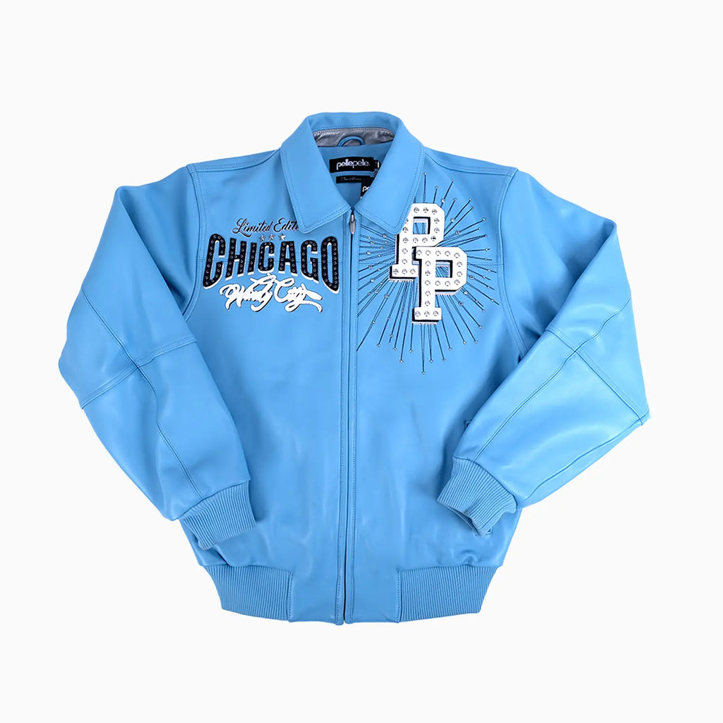 Blouson en Cuir Pelle-Pelle X TB Windy City pour Homme