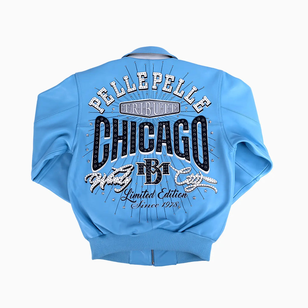 Blouson en Cuir Pelle-Pelle X TB Windy City pour Homme