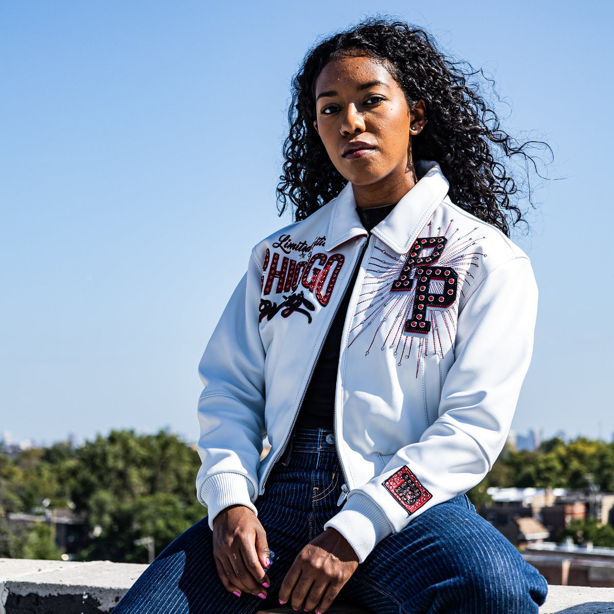 Veste en cuir Pelle-Pelle X TB Windy City pour femme