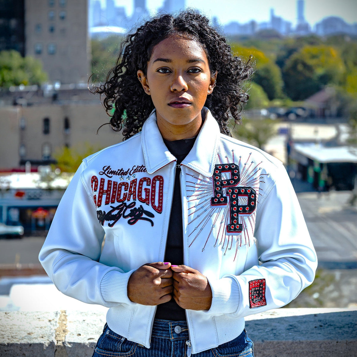 Pelle-Pelle X TB Women's Windy City Leather Jacket
