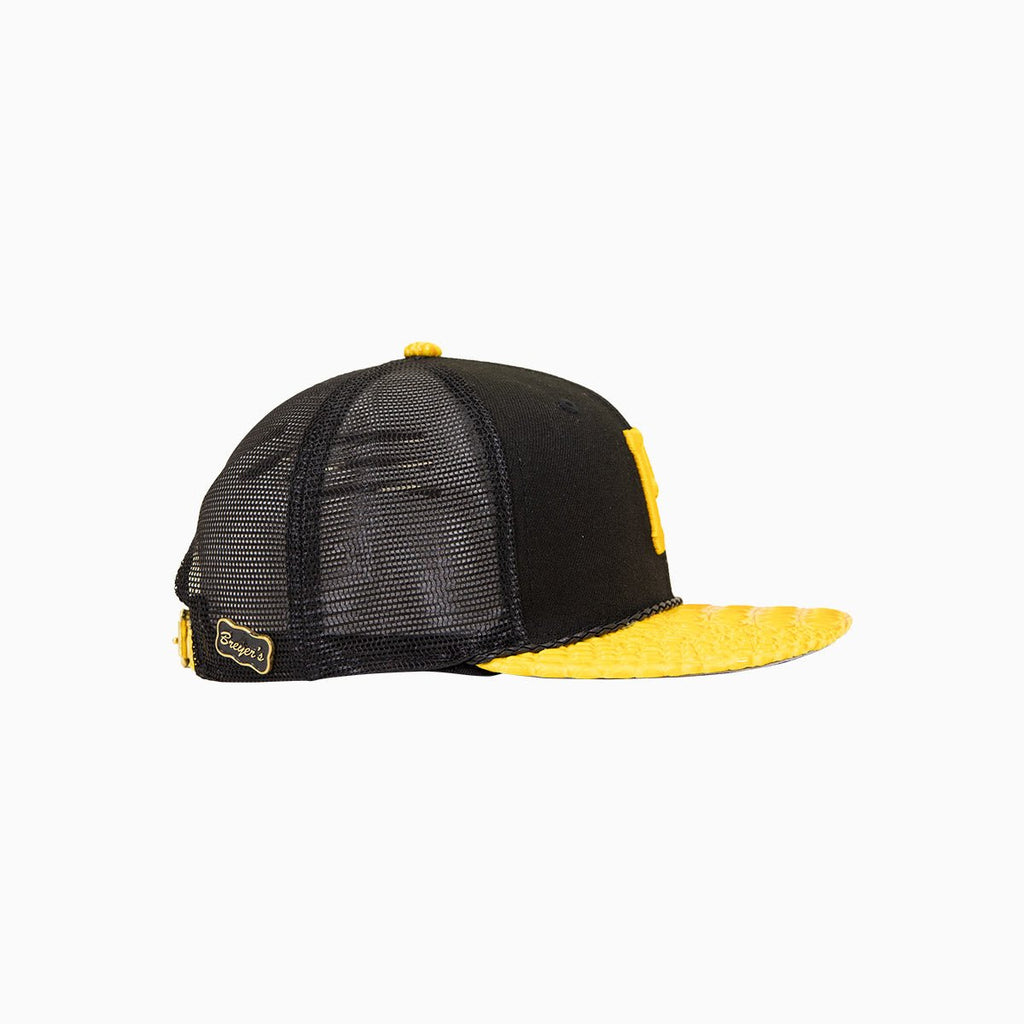 Casquette Trucker Breyer's Buck 50 des Pirates de Pittsburgh avec visière en cuir