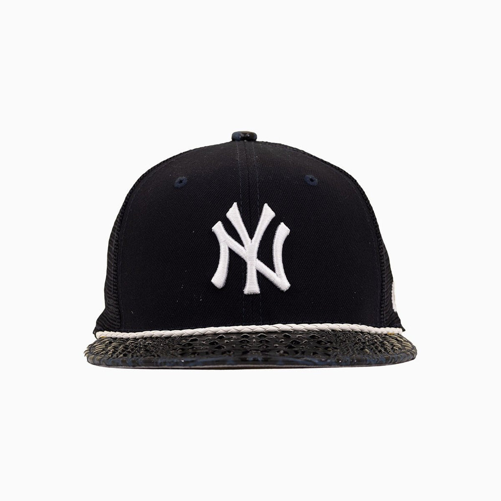 Casquette Trucker New York Yankees Buck 50 de Breyer avec visière en cuir