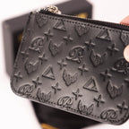 Men's Monogram Leather Keychain Wallet
