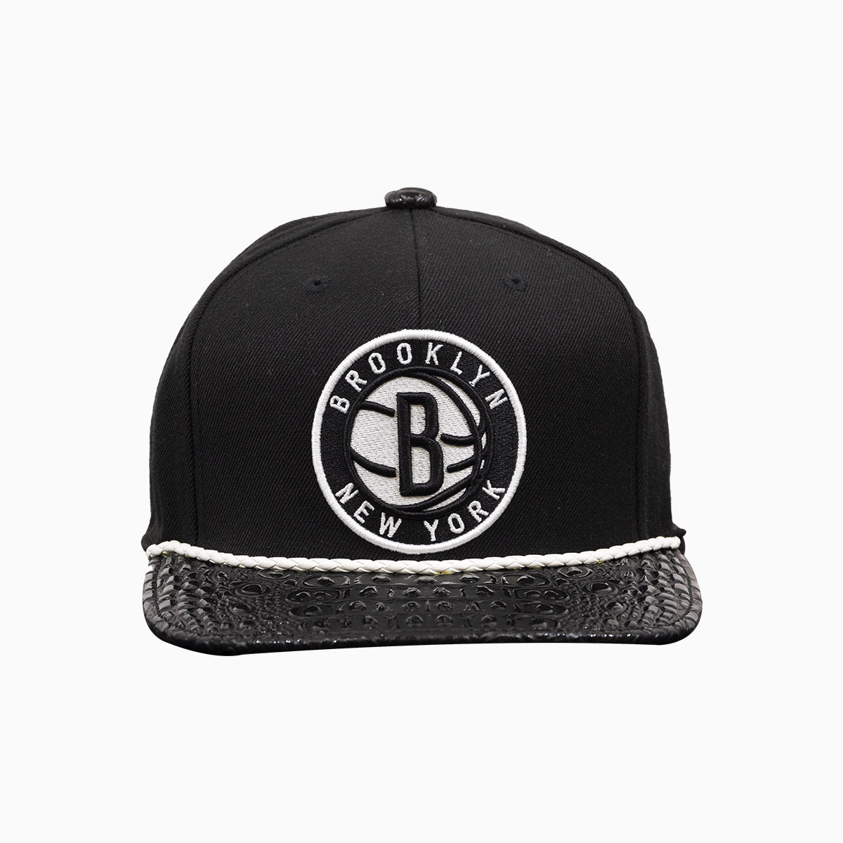 Breyer's Buck 50 Brooklyn Nets Hat With Leather Visor