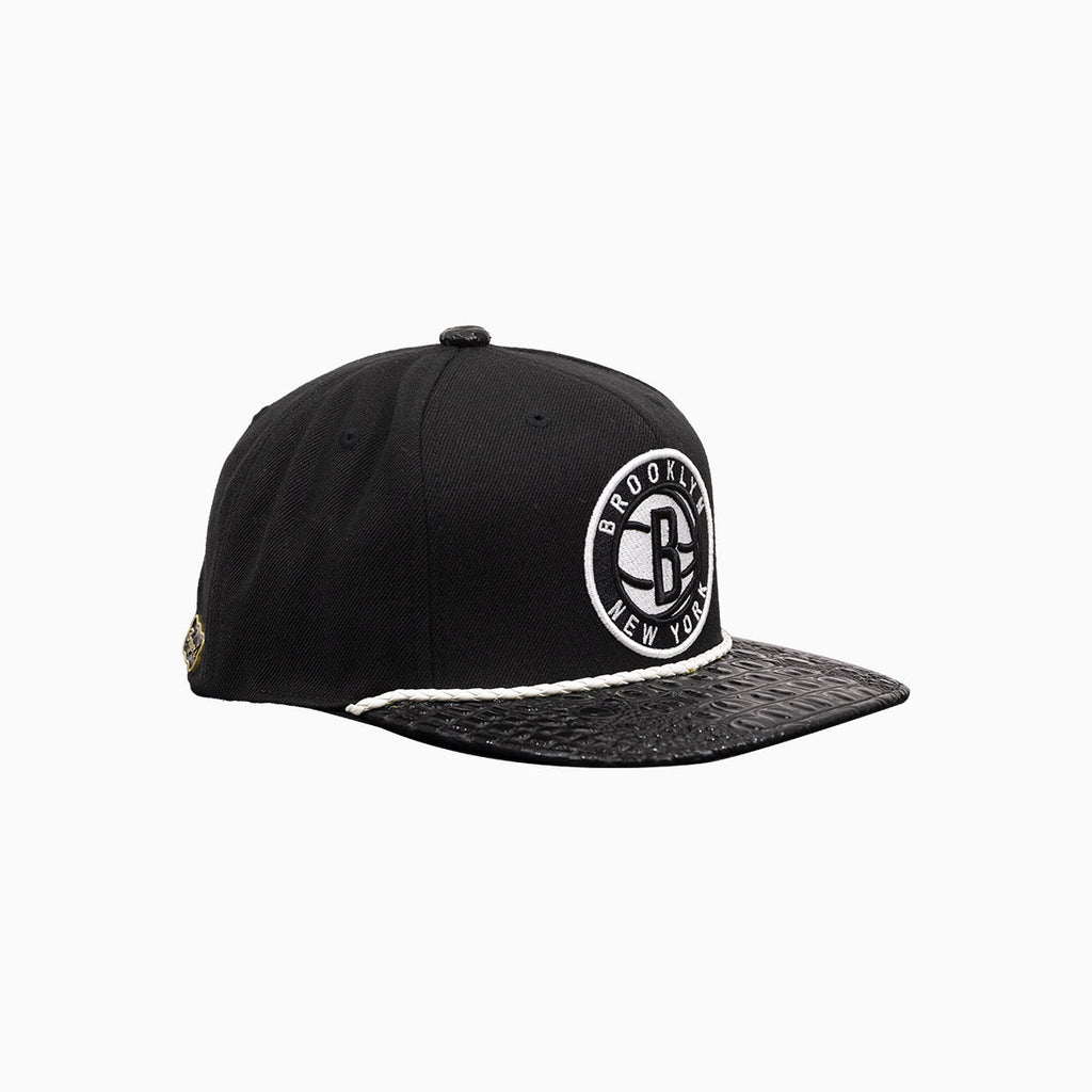 Breyer's Buck 50 Brooklyn Nets Hat With Leather Visor