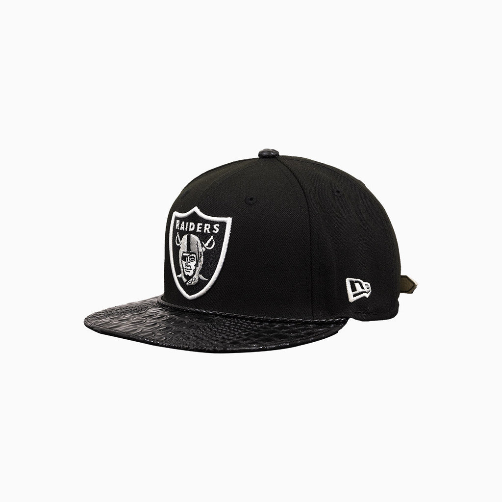 Casquette Breyer's Buck 50 Las Vegas Raiders avec visière en cuir