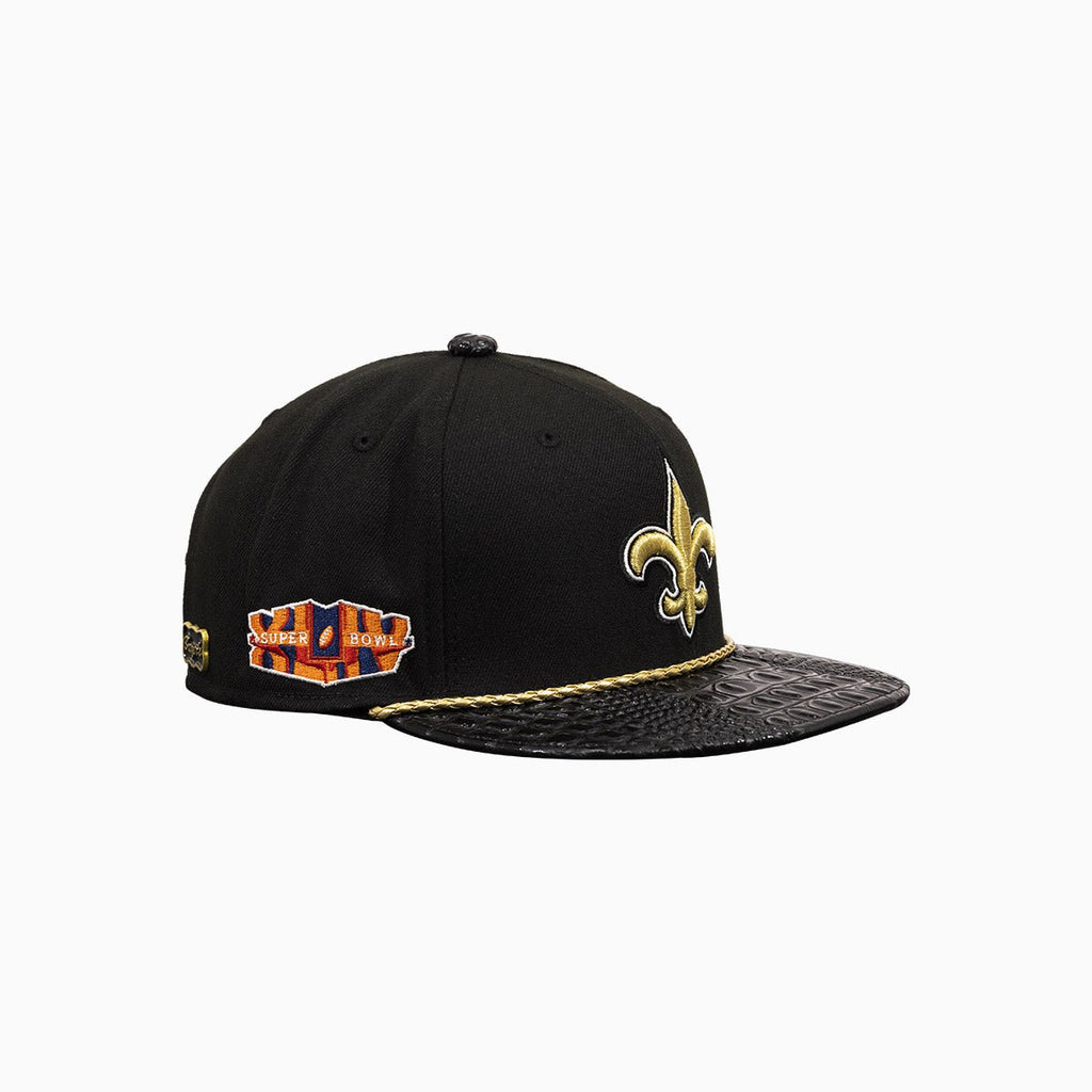 Casquette Breyer's Buck 50 New Orleans Saints avec visière en cuir