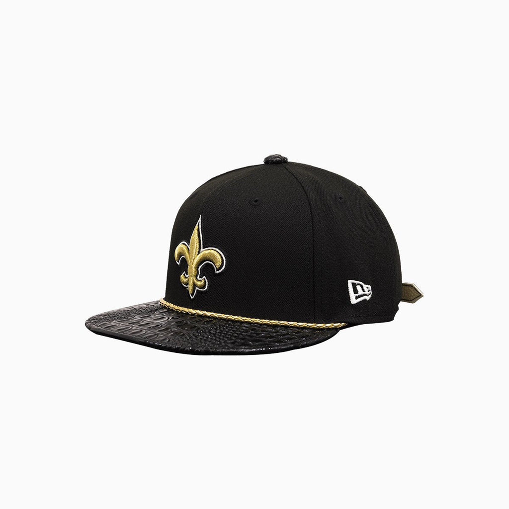 Casquette Breyer's Buck 50 New Orleans Saints avec visière en cuir