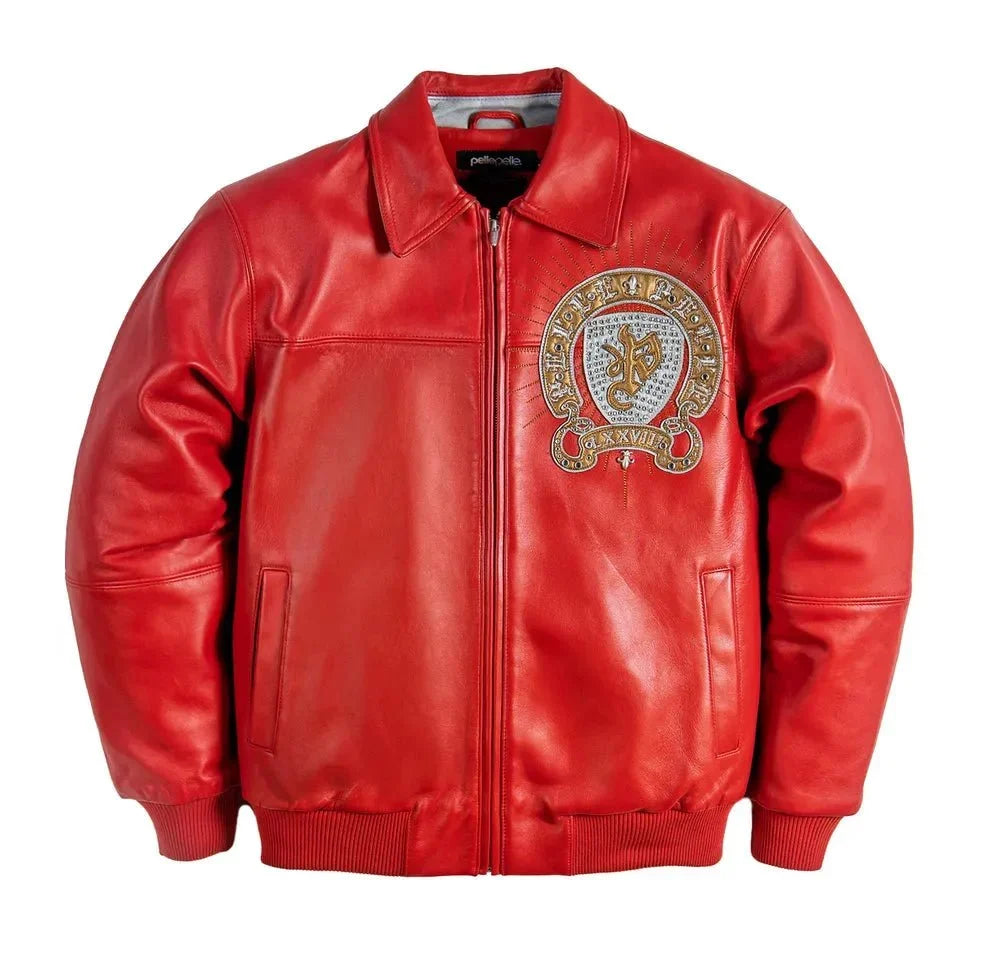 Chaqueta de cuero inmortal para hombre