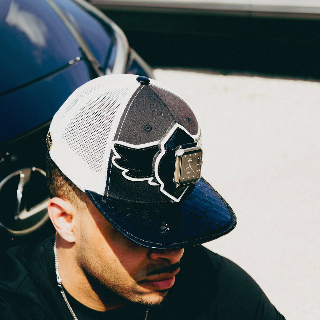 Casquette de routier en laine Buck 50 Breyer avec visière en cuir