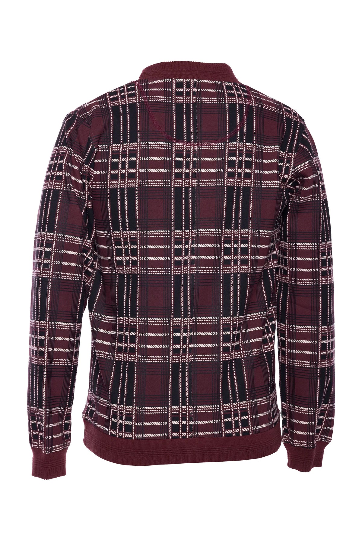 Chaqueta bomber de punto estampada Hank para hombre
