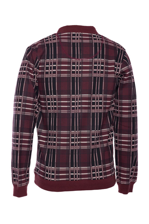 Chaqueta bomber de punto estampada Hank para hombre