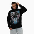 Men's LC Rhine Stone Sea Horses Hoodie