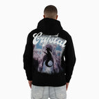 Men's LC Rhine Stone Sea Horses Hoodie