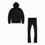 Conjunto de sudadera y pantalón de chándal de felpa SYIP para hombre